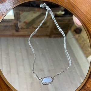 Kendra Scott short blue with silver necklace